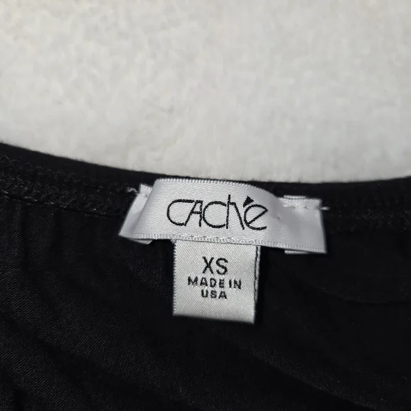 Cache Black/Gold Lace Camisole - Picture 6 of 6